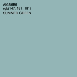 #93B5B5 - Summer Green Color Image